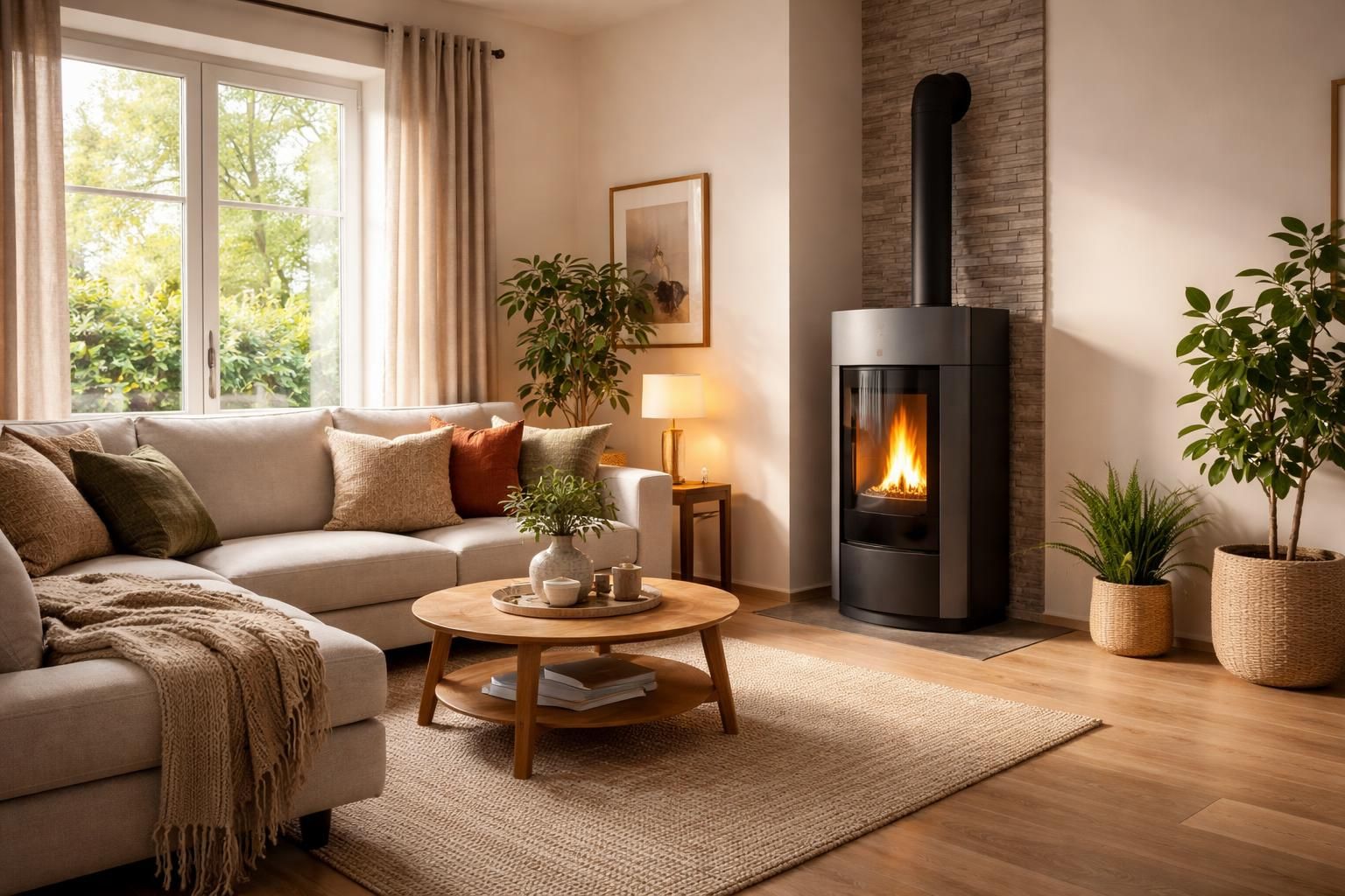découvrez comment aménager un salon chaleureux et élégant avec un poêle à granulés, alliant confort, design et efficacité énergétique.