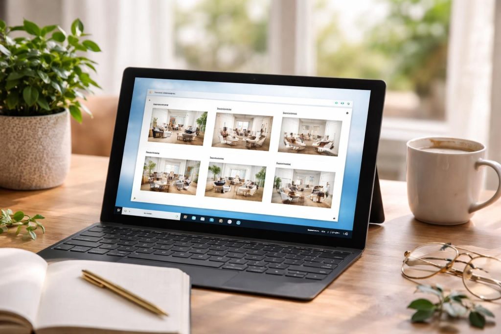 organisez facilement vos inspirations déco en les classant par thème grâce à votre tablette windows 10 pour un accès rapide et pratique à toutes vos idées.