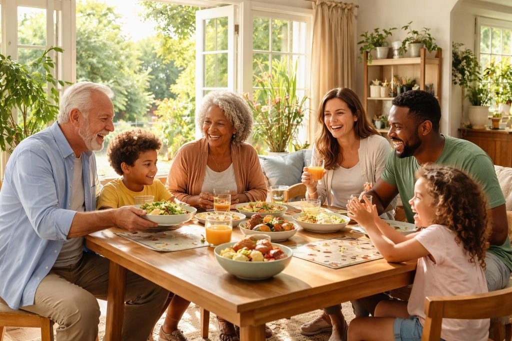 découvrez pourquoi chaque famille mérite de vivre dans une maison aimable et conviviale, un lieu où règnent le confort, la chaleur et le bien-être au quotidien.